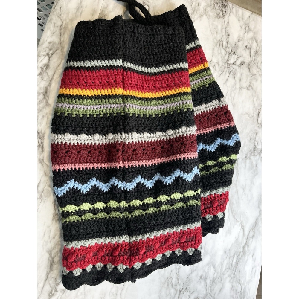 Handmade Crochet Skirt Boho Festival Pull-On Drawstring Sz XL? Women's - Picture 4 of 6